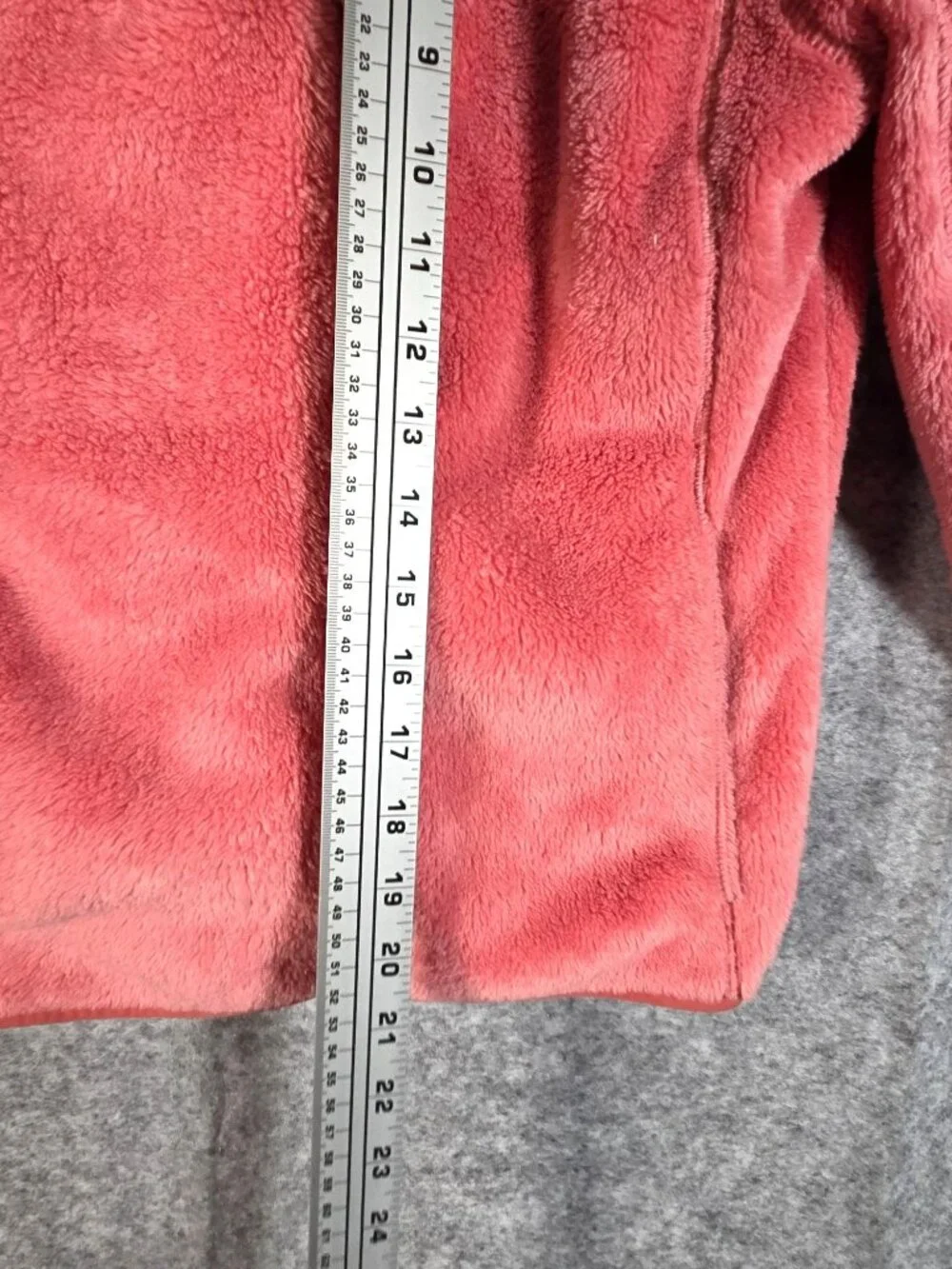L.L.Bean Girls Hi-Pile Fleece Hooded Jacket M Coral Pink Gorpcore Cozy Gorpcure
